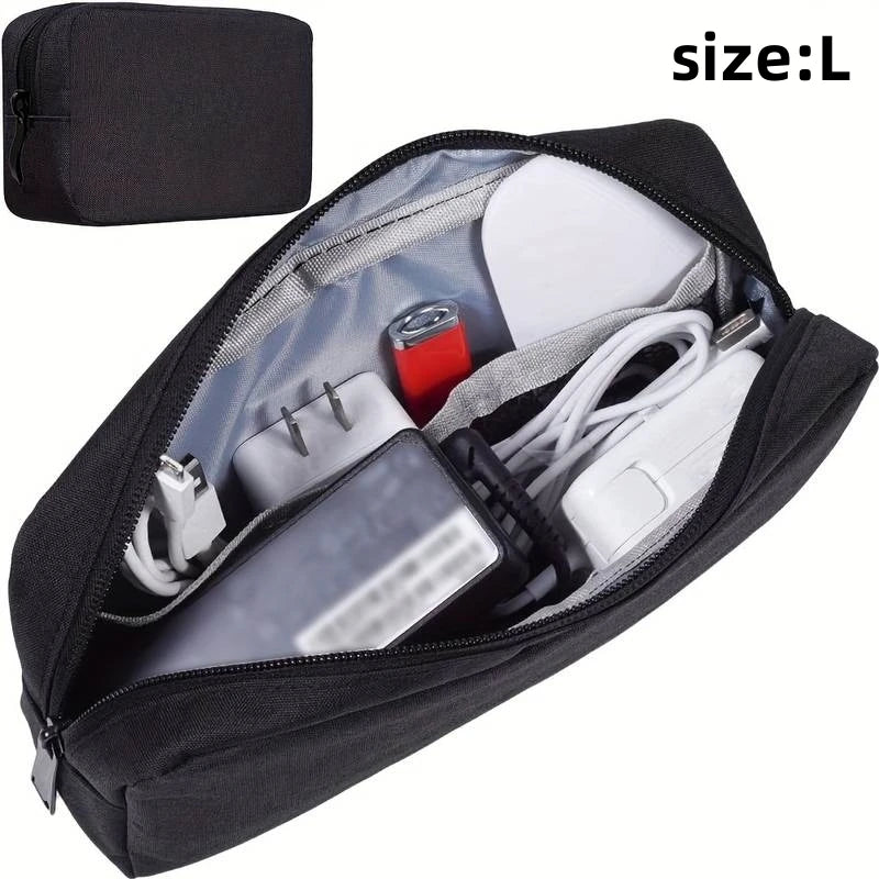 Bolsa de almacenamiento de accesorios digitales a prueba de agua, bolsa organizadora de viaje portátil.
