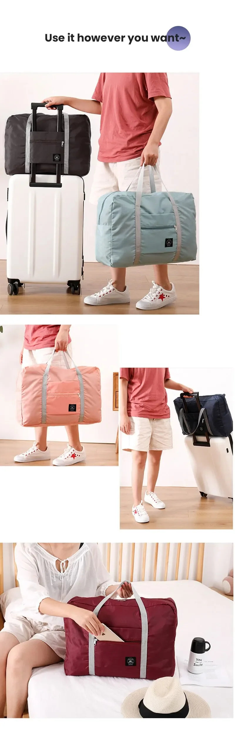 Bolsa de viaje plegable