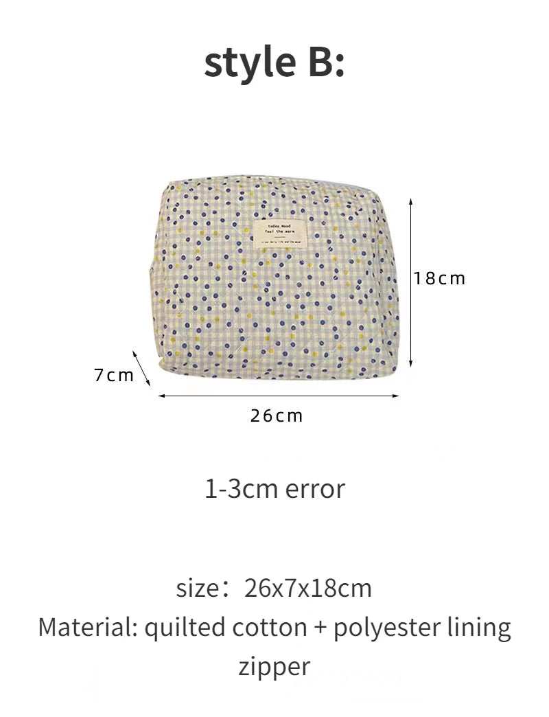Bolsas de cosméticos de gran capacidad para mujer.