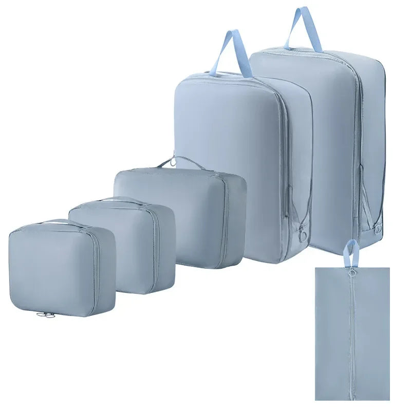 Set de Organizadores de Compresión para Maleta (6 Pzs)