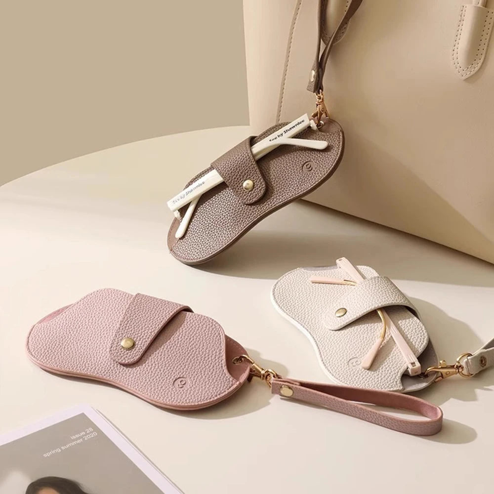 Bolsa de gafas de cuero PU con patrón de lichi suave, estuche Retro para gafas de sol, estuche portátil con marco para miopía, almacenamiento Simple para gafas