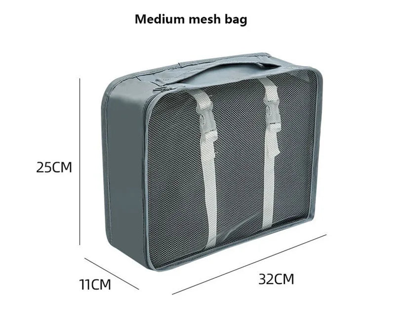 Conjunto de viaje, bolsas de almacenamiento, cubos de embalaje, dormitorios para estudiantes, bolsas de clasificación de ropa, artículos de tocador digitales, bolsa organizadora de zapatos