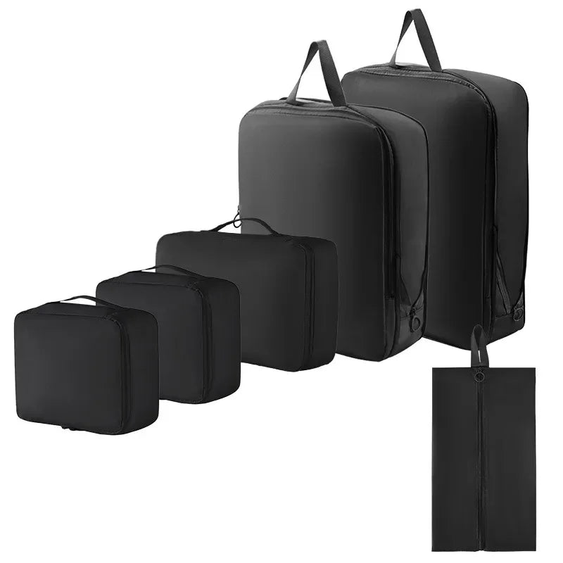 Set de Organizadores de Compresión para Maleta (6 Pzs)