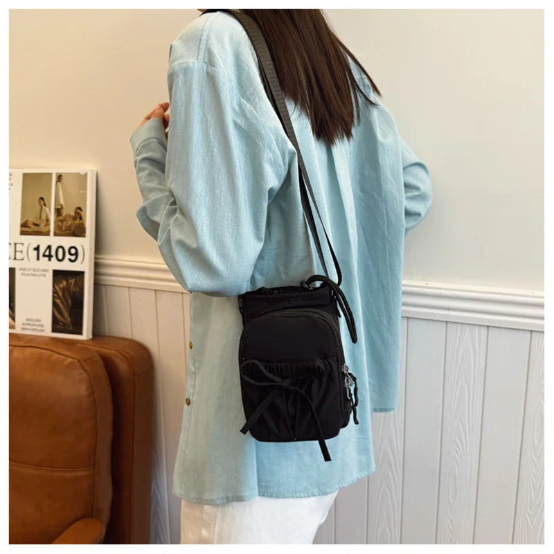 Nueva Bolsa Ligera para Teléfono Móvil, para Mujer, Deportiva, para Ciclismo, con Porta Botella de Agua, para Viajes, Diseño con Nudos