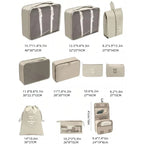 Conjunto de viaje, bolsas de almacenamiento, cubos de embalaje, dormitorios para estudiantes, bolsas de clasificación de ropa, artículos de tocador digitales, bolsa organizadora de zapatos