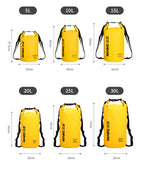 Mochila Seca Impermeable PVC | Kayak, Rafting y Natación | 5L, 10L y 15L