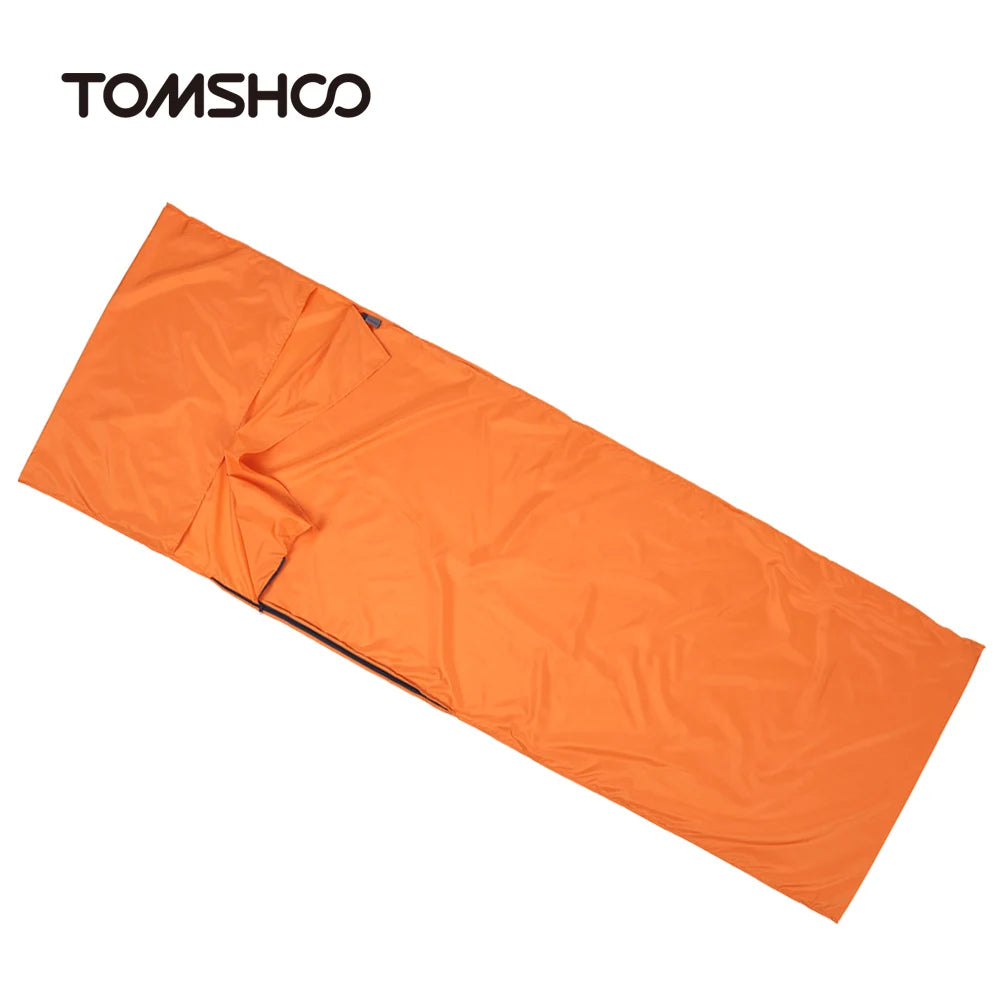 Viajes al aire libre Camping senderismo poliéster Pongee saco de dormir saludable forro con funda de almohada viaje de negocios ligero Hotel
