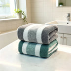 Paquete de 2 toallas con gran absorción de agua, secado rápido