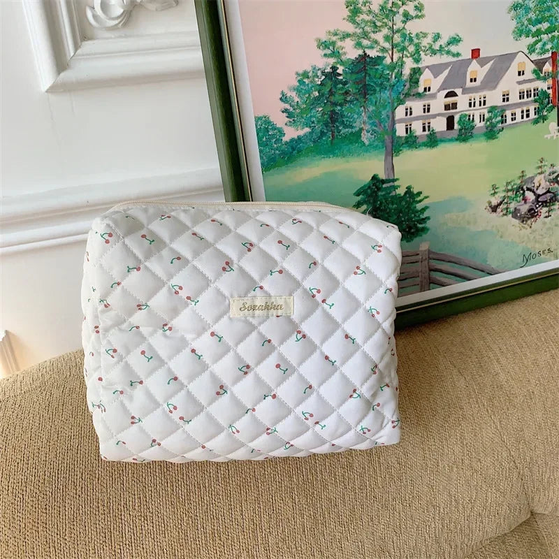 Bolsas de cosméticos de gran capacidad para mujer.