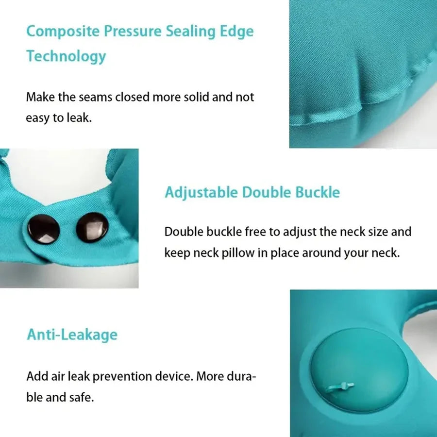 Almohada Inflable de Viaje para Cuello