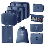 Conjunto de viaje, bolsas de almacenamiento, cubos de embalaje, dormitorios para estudiantes, bolsas de clasificación de ropa, artículos de tocador digitales, bolsa organizadora de zapatos