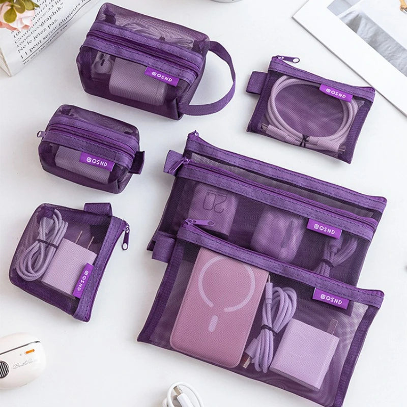 Set de 6 bolsas organizadoras