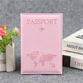 Funda de pasaporte de cuero PU para hombres y mujeres.
