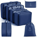 Conjunto de viaje, bolsas de almacenamiento, cubos de embalaje, dormitorios para estudiantes, bolsas de clasificación de ropa, artículos de tocador digitales, bolsa organizadora de zapatos