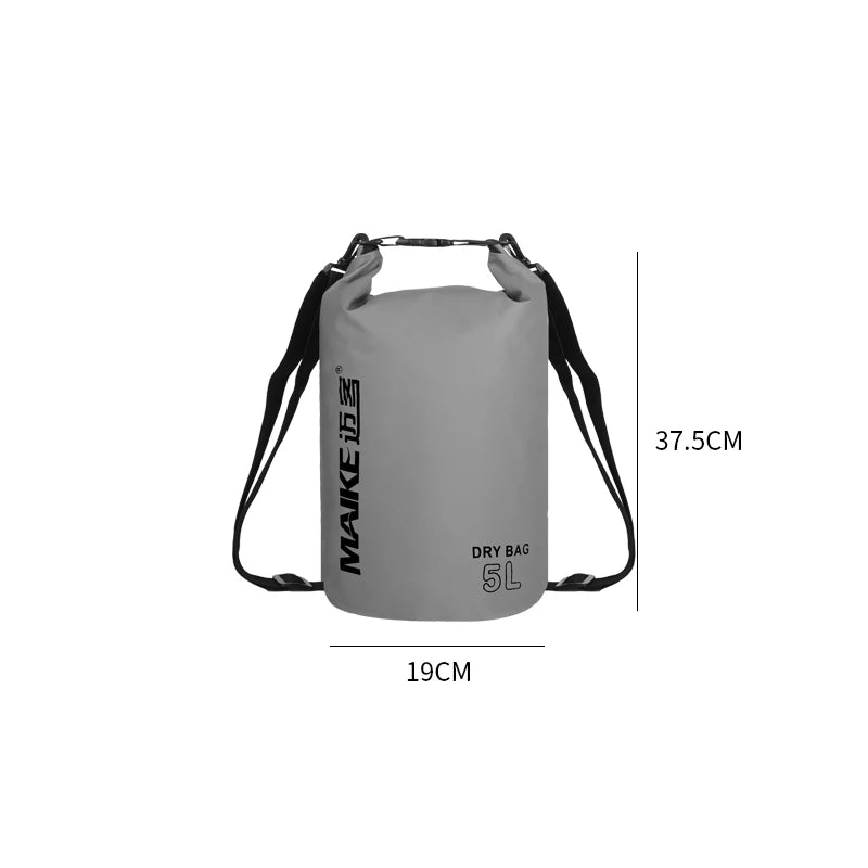 Mochila Seca Impermeable PVC | Kayak, Rafting y Natación | 5L, 10L y 15L
