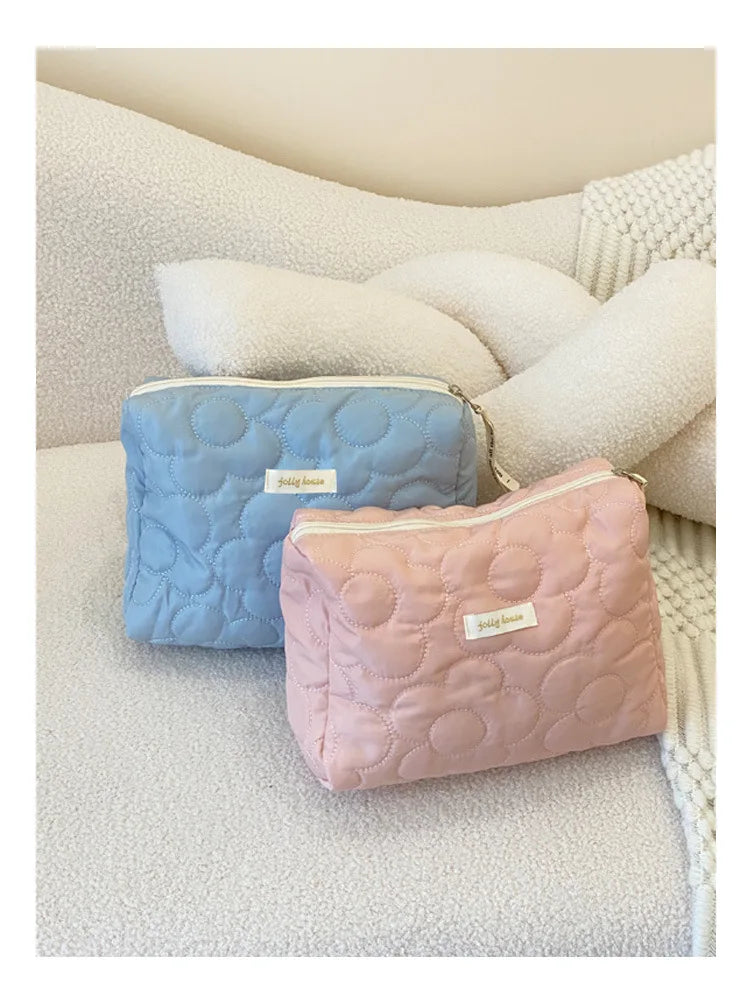 Bolsas de cosméticos de gran capacidad para mujer.