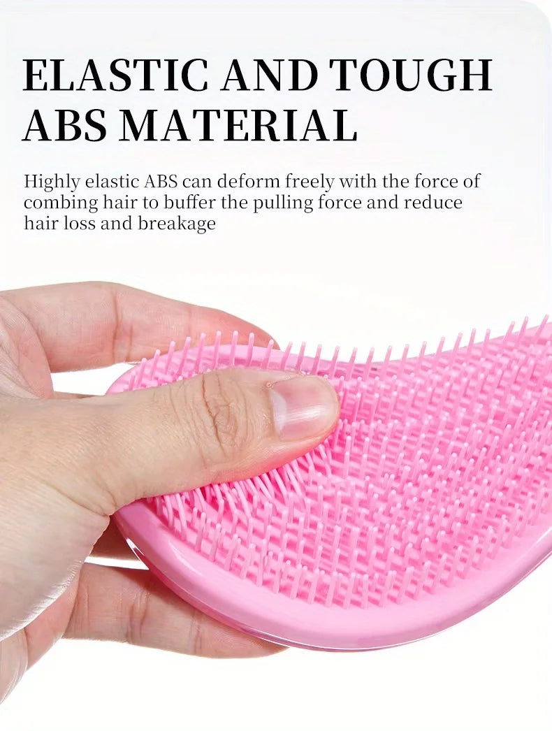 1 Uds. Cepillo para desenredar el cabello, peine suave para masaje del cuero