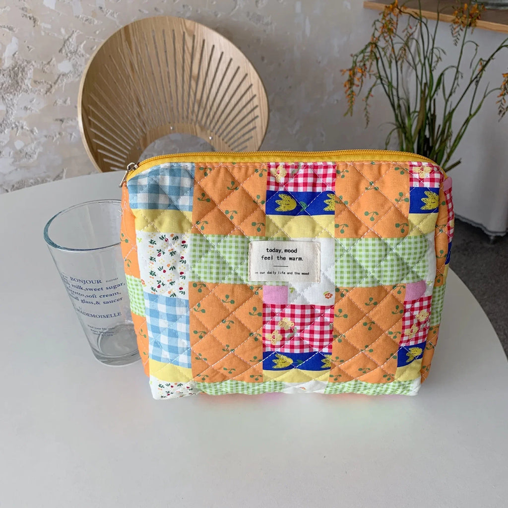 Bolsas de cosméticos de gran capacidad para mujer.