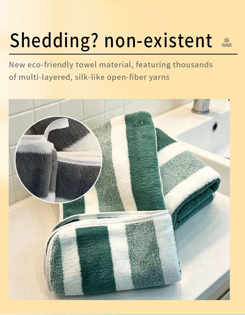 Paquete de 2 toallas con gran absorción de agua, secado rápido