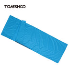 Viajes al aire libre Camping senderismo poliéster Pongee saco de dormir saludable forro con funda de almohada viaje de negocios ligero Hotel