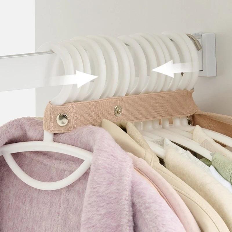 Organizador de Ropa para Armario, Placa de Compresión para Ahorrar Espacio, Correa de Compresión para Chaquetas, Abrigos, Suéteres, Bolsa Organizadora de Ropa de Viaje
