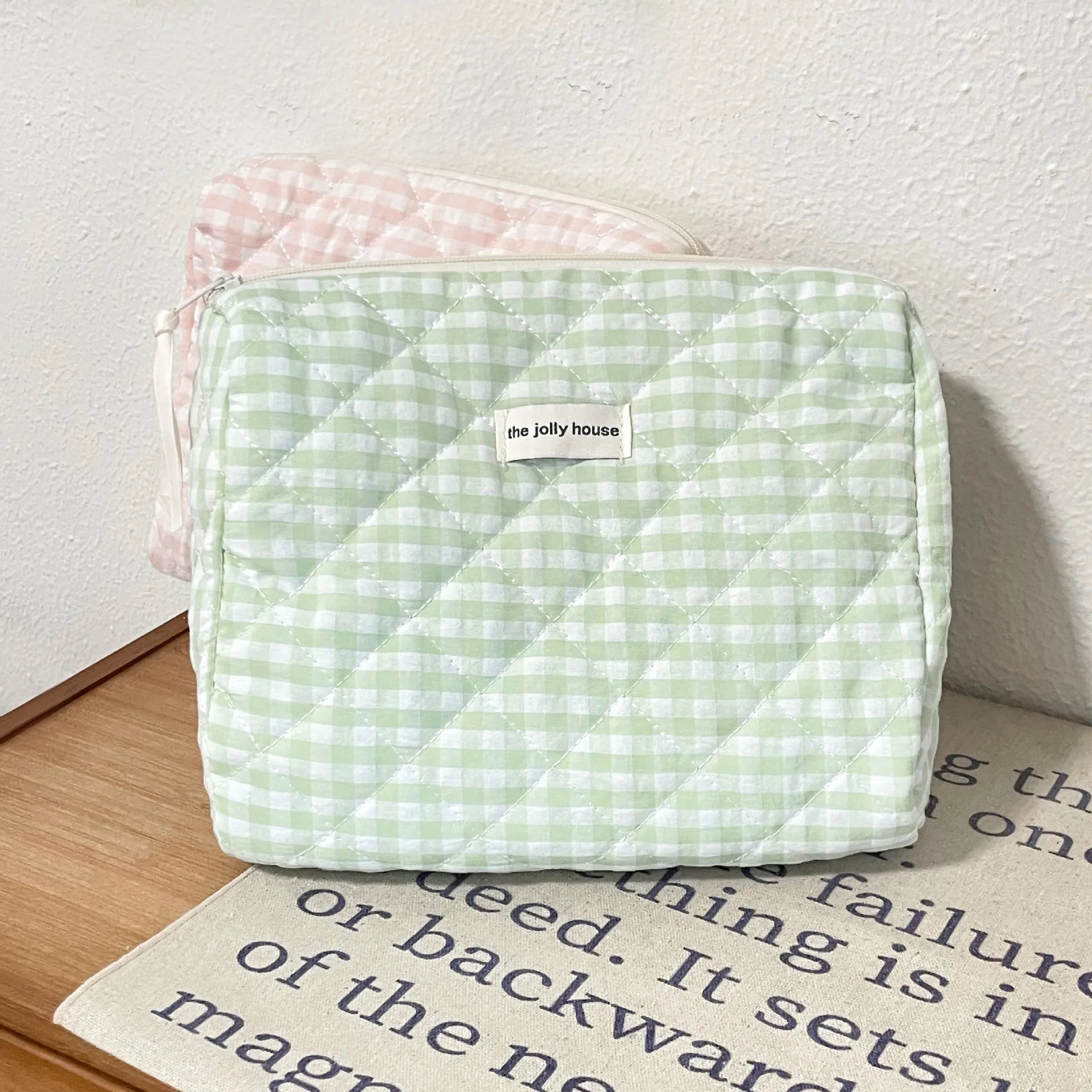 Bolsas de cosméticos de gran capacidad para mujer.