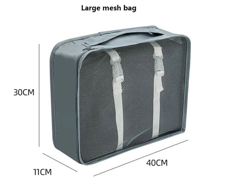 Conjunto de viaje, bolsas de almacenamiento, cubos de embalaje, dormitorios para estudiantes, bolsas de clasificación de ropa, artículos de tocador digitales, bolsa organizadora de zapatos