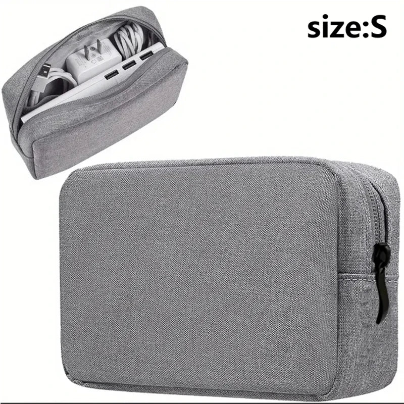 Bolsa de almacenamiento de accesorios digitales a prueba de agua, bolsa organizadora de viaje portátil.