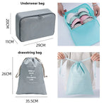 Conjunto de viaje, bolsas de almacenamiento, cubos de embalaje, dormitorios para estudiantes, bolsas de clasificación de ropa, artículos de tocador digitales, bolsa organizadora de zapatos