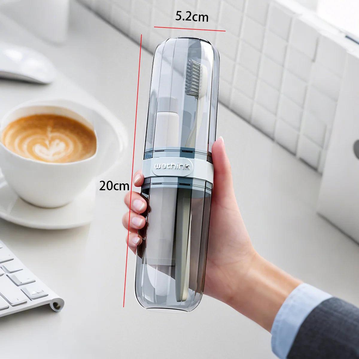 Estuche Protector Portátil para Pasta de Dientes y Cepillo