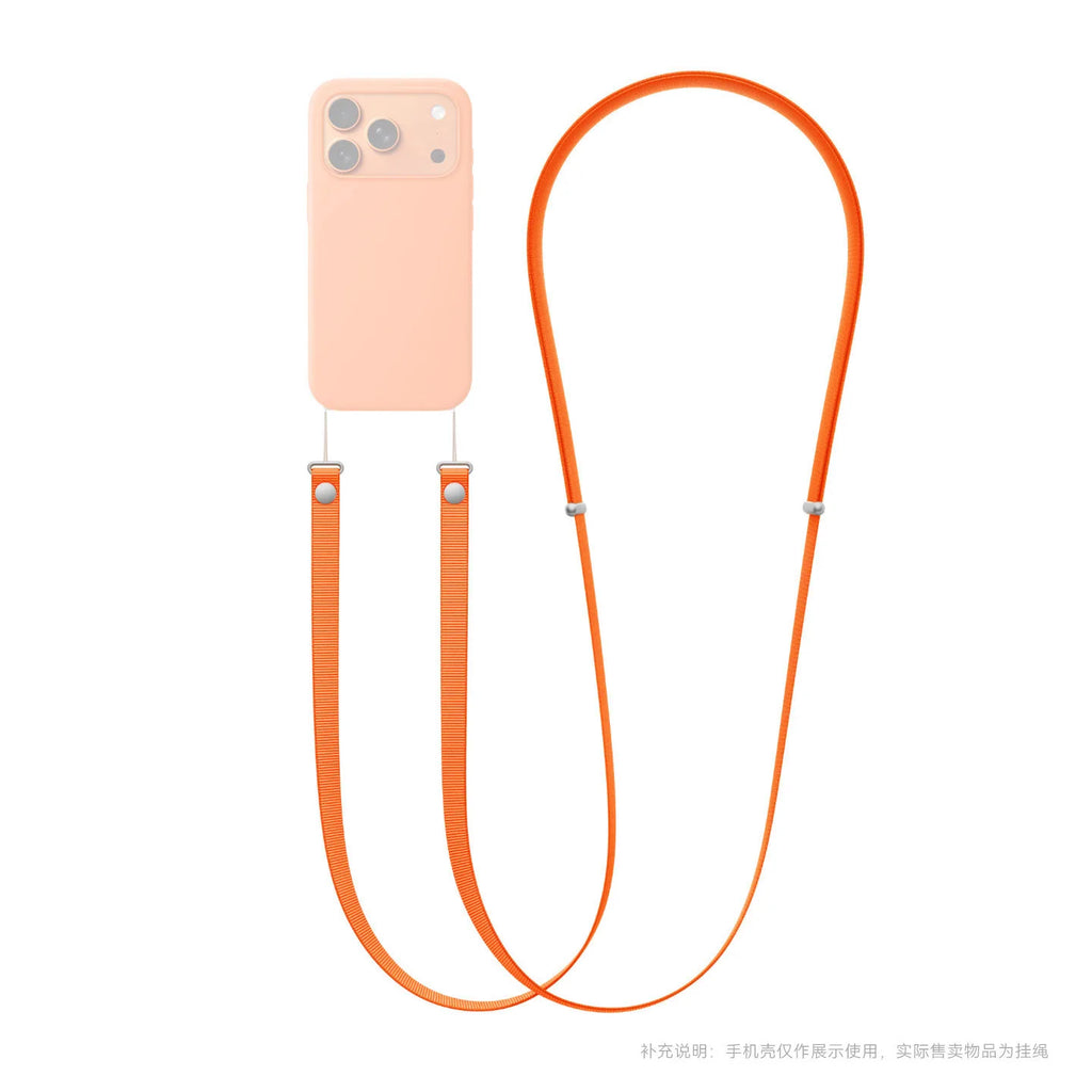 Correa Magnética Tejida Oficial de Alta Gama para iPhone 17 16 15 Pro Max 17 Air, Correa Cruzada Antipérdida para Teléfono Apple