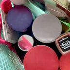 Bolsa de Maquillaje de Malla | Colores Vibrantes | Gran Capacidad | Estuche de Tocador