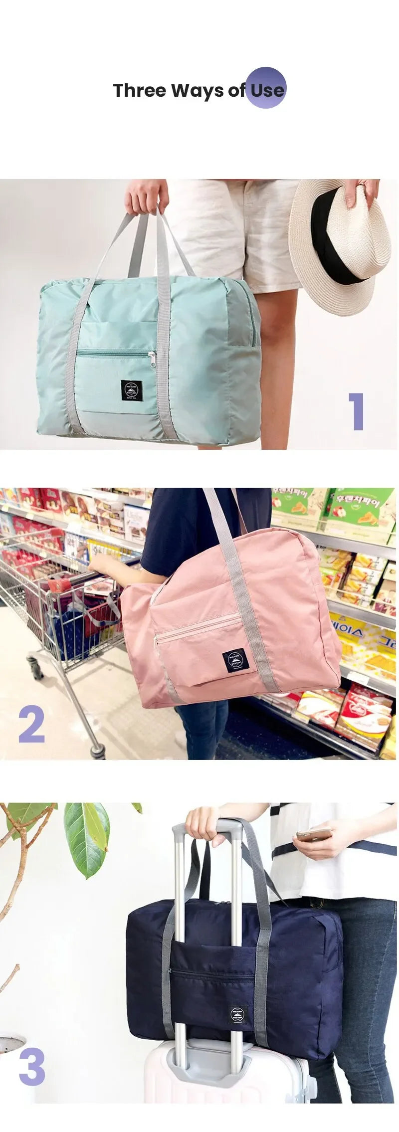 Bolsa de viaje plegable