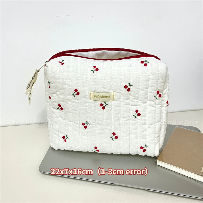 Bolsas de cosméticos de gran capacidad para mujer.