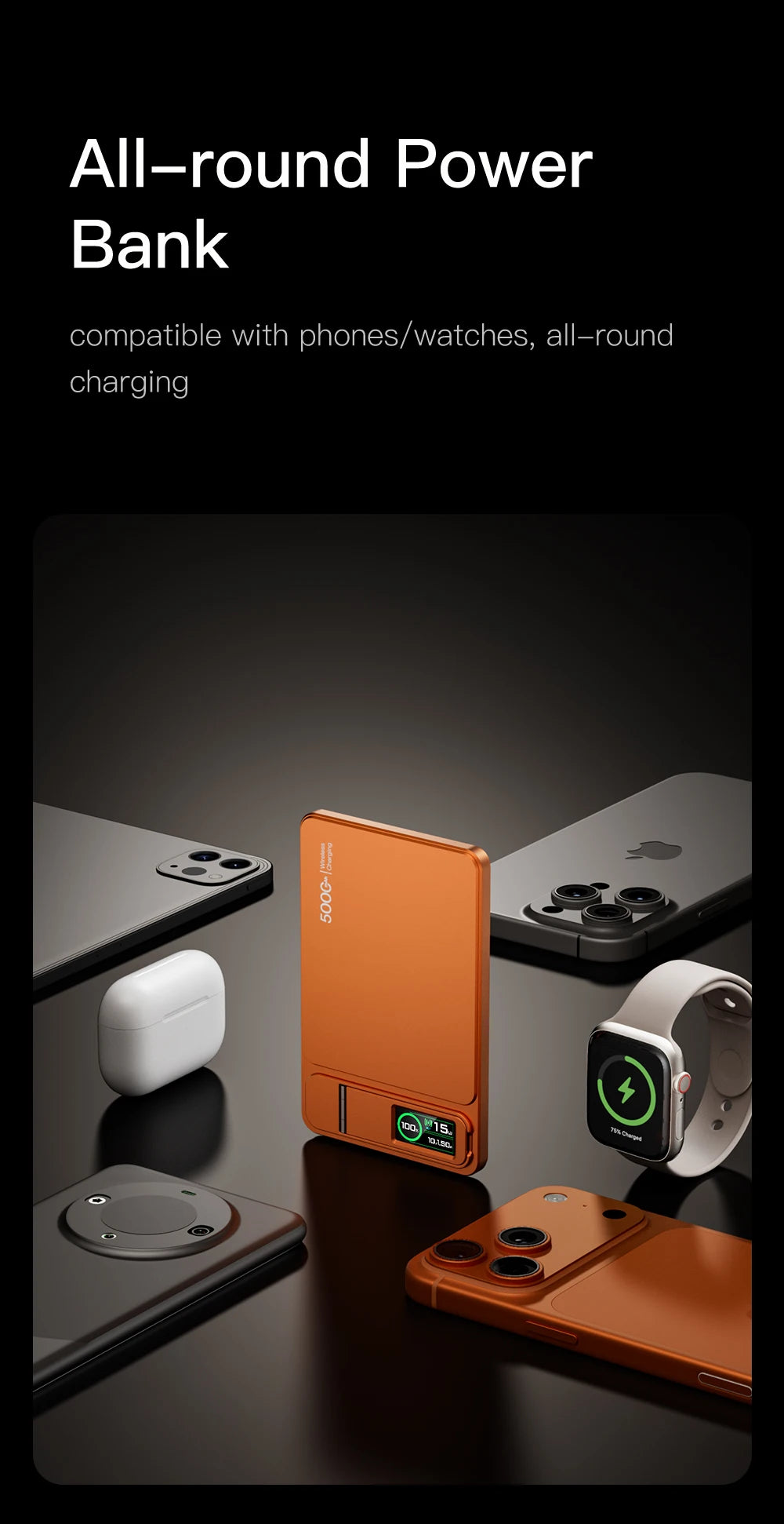 Carga Inalámbrica y Carga Rápida 20W para iPhone
