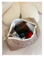 Bolsas de cosméticos de gran capacidad para mujer.