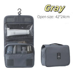 Bolsa de maquillaje de viaje de alta calidad, organizador de artículos de tocador impermeable, Neceser para mujer, bolsa de lavado con gancho para baño, bolsa de almacenamiento de maquillaje con gancho