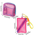 Bolsa de Maquillaje de Malla | Colores Vibrantes | Gran Capacidad | Estuche de Tocador