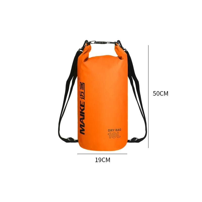 Mochila Seca Impermeable PVC | Kayak, Rafting y Natación | 5L, 10L y 15L