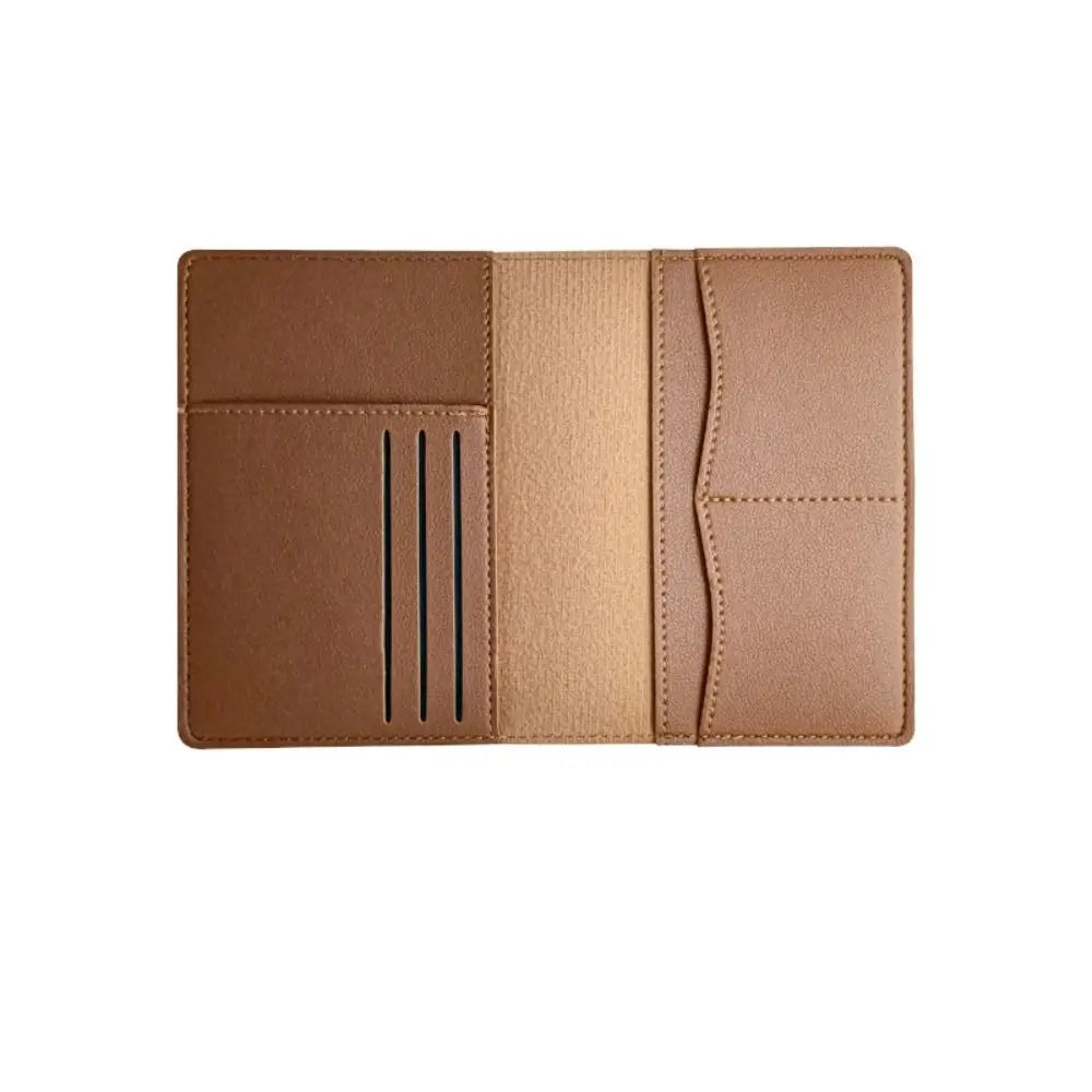 Funda para Pasaporte de Viaje en PU | Porta Pasaporte con Ranuras para Tarjetas y Billetes