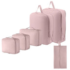 Set de 6 Organizadores de Viaje Compresibles e Impermeables para Maleta
