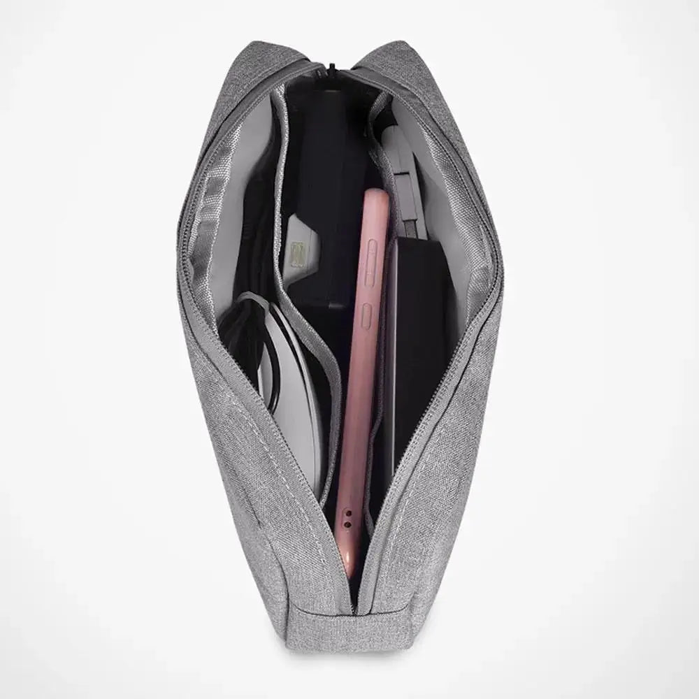 Bolsa de almacenamiento de accesorios digitales a prueba de agua, bolsa organizadora de viaje portátil.
