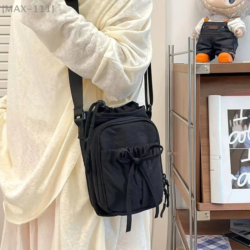 Nueva Bolsa Ligera para Teléfono Móvil, para Mujer, Deportiva, para Ciclismo, con Porta Botella de Agua, para Viajes, Diseño con Nudos