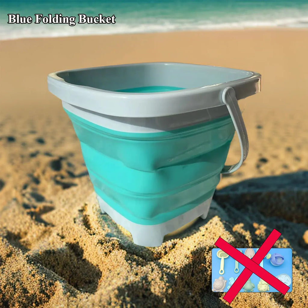 Set de Juguetes para Playa con Cubeta Plegable |
