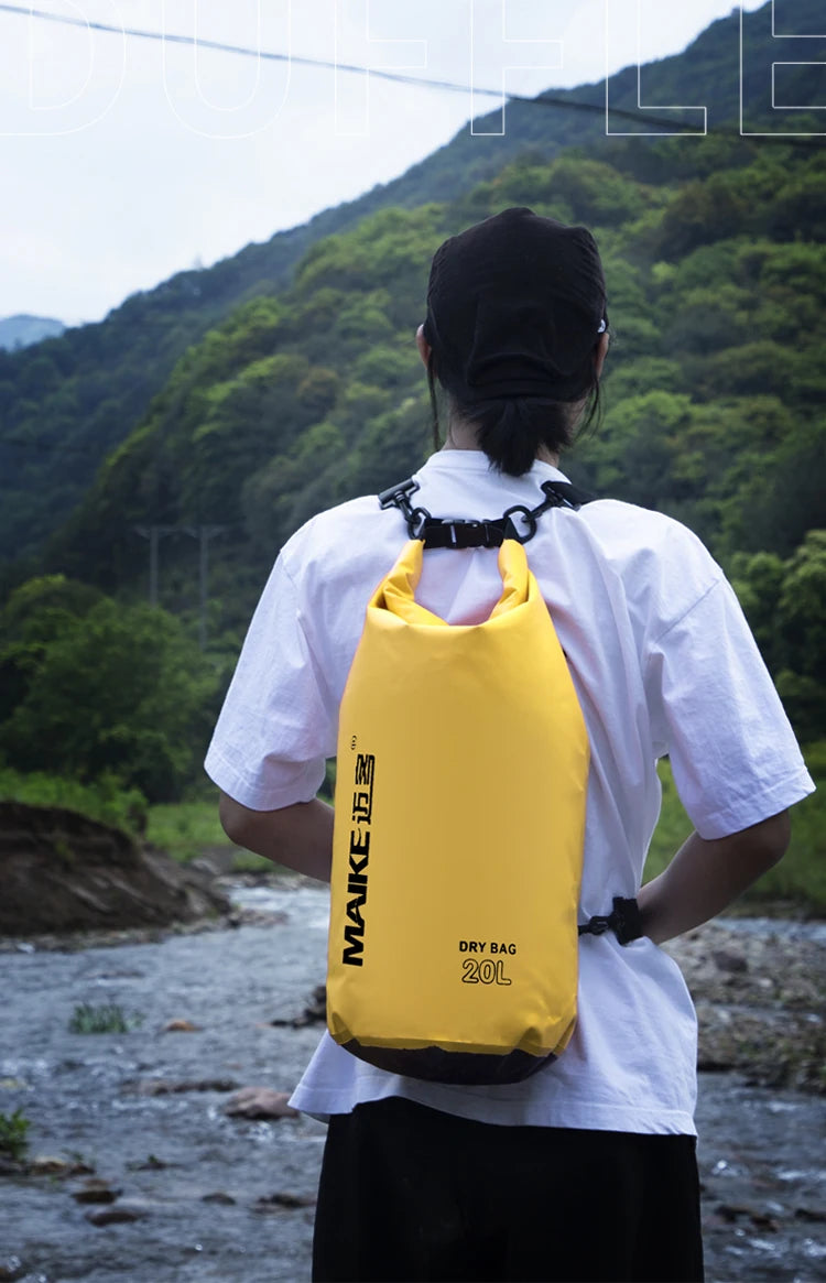 Mochila Seca Impermeable PVC | Kayak, Rafting y Natación | 5L, 10L y 15L