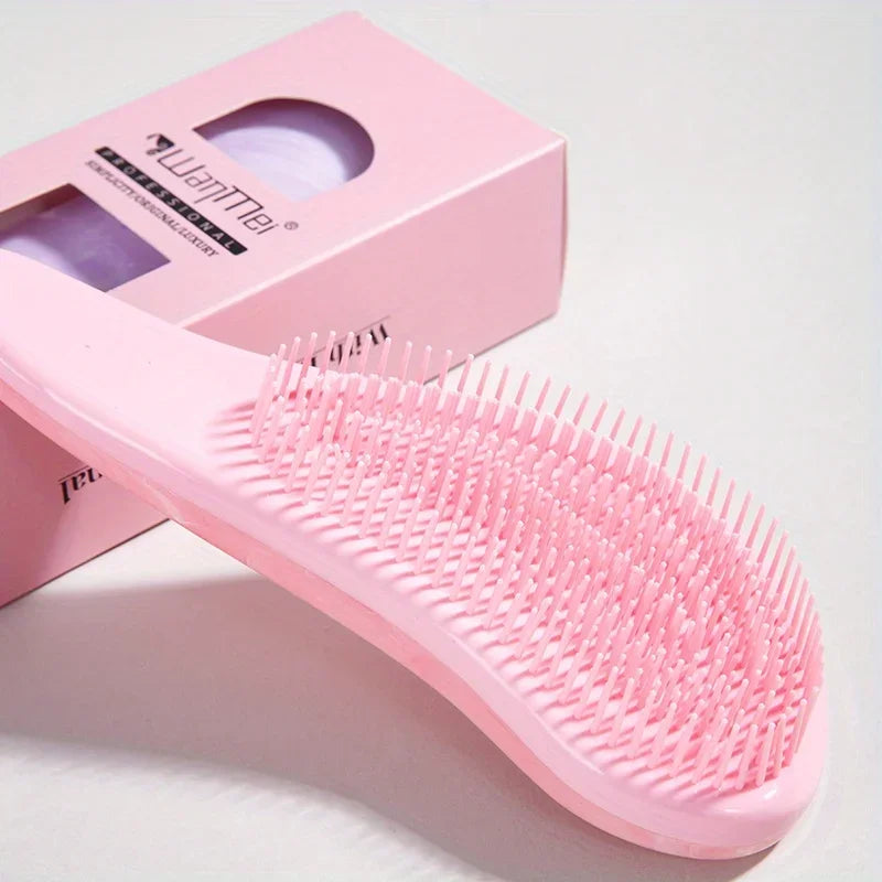 1 Uds. Cepillo para desenredar el cabello, peine suave para masaje del cuero