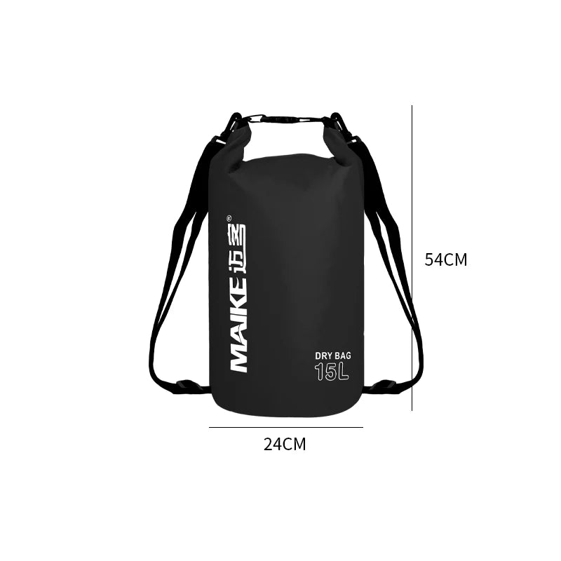 Mochila Seca Impermeable PVC | Kayak, Rafting y Natación | 5L, 10L y 15L