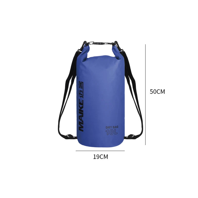 Mochila Seca Impermeable PVC | Kayak, Rafting y Natación | 5L, 10L y 15L