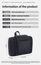 Neceser de Viaje Impermeable de Piel