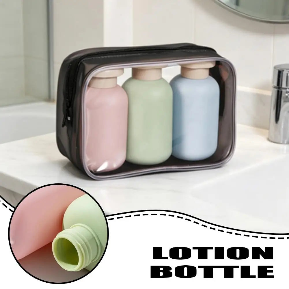 Set de Botellas de Viaje con Dispensador